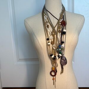 MYSTERY Lot of Long Costume Necklaces